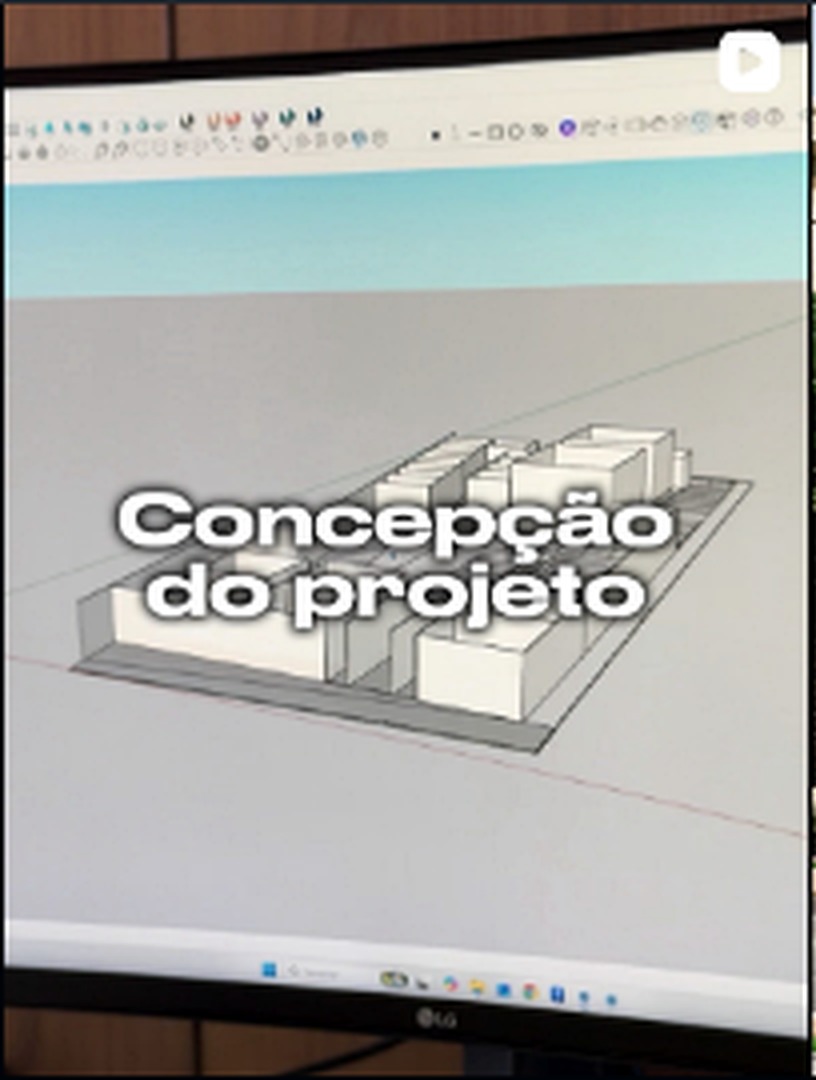 Etapa de concepção de um projeto arquitetônico